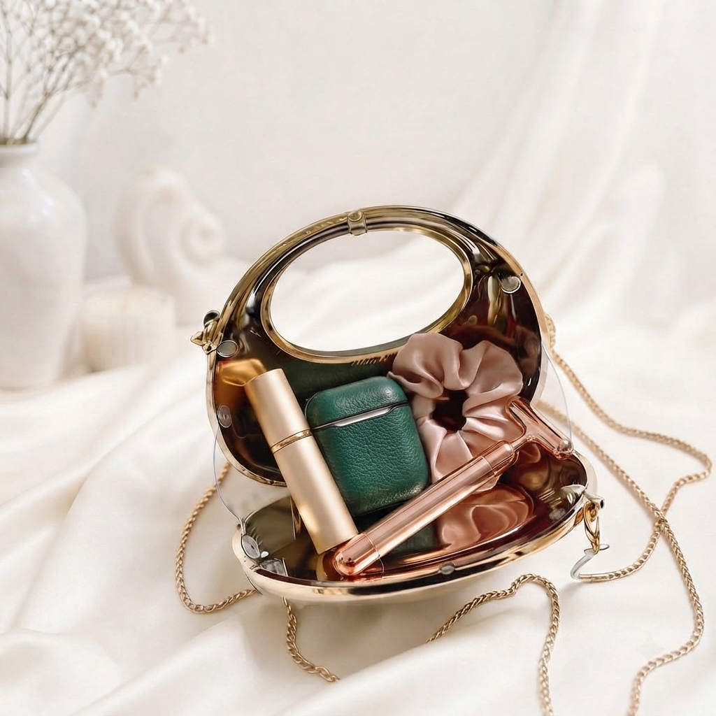 Acrylic Moon Shape Bag