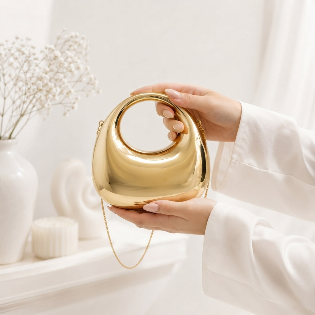 Acrylic Moon Shape Bag
