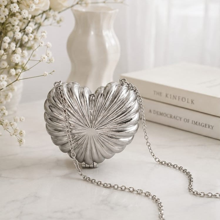 Mini Heart Clutch Bag